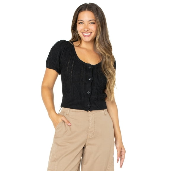 Celebrity Pink Women's Short Sleeve Sweater, Sizes XS-XXXL