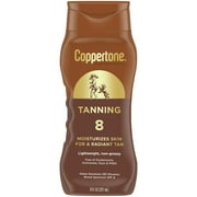 Coppertone Tanning Sunscreen Lotion, Broad Spectrum SPF 8 Sunscreen, 8 fl oz