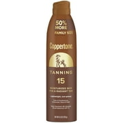 Coppertone Tanning Sunscreen Spray, SPF 15 Sunscreen, 8.3 oz