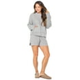 thumbnail image 1 of Celebrity Pink Waffle Sweater & Short Set, Sizes XS-XXXL, 1 of 5