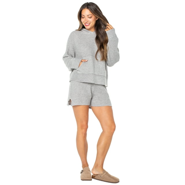 Celebrity Pink Waffle Sweater & Short Set, Sizes XS-XXXL