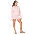 thumbnail image 1 of Celebrity Pink Waffle Sweater & Short Set, Sizes XS-XXXL, 1 of 5