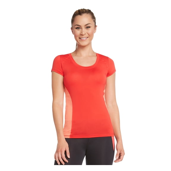 CP Women's Performance Running Capris Pants Leggings-Capris (Sleeved Top-coral, Medium)