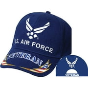 CP00410 Blue U.S. Air Force Veteran Cap w/ Embroidered Symbol
