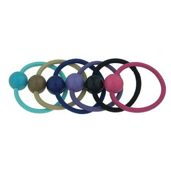 CP13366 2.25 In. Fabric Ponytail Holders - Pack of 4
