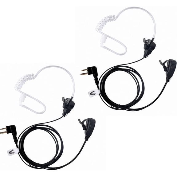 CP200,GP300,CLS1110,CLS1410 RDU4100 BPR40 Earpiece for M0torola Walkie Talkie Two Way Radio, Pack of 2