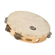 CP380 10" Wood Tambourine, Headed, Double Row Jingles