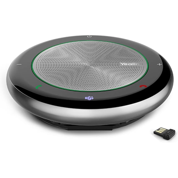 CP700  Speakerphone with Dongle Teams , Portable Conference Speaker and Microphone for Meeting, Softphone, Unified Communications Platforms,360? Voice Pickup,9H Talk Time
