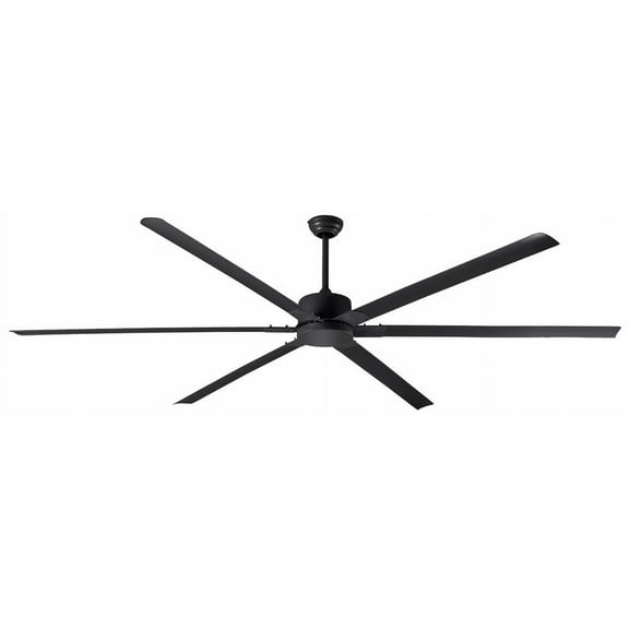 Canarm Industrial Ceiling Fan Powerful DC Motor Ultra-Quiet, Energy-Efficient Cooling for Warehouses, Gyms & Large Commercial Spaces 96" - Black