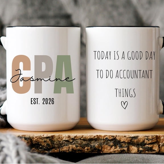 CPA Graduation Gift Personalized CPA Name Mug Certified Public Accountant Gift Accounting