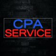 thumbnail image 1 of CPA Service LED Neon Sign 30"L x 12"H #31376, 1 of 3