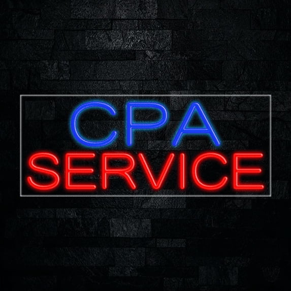 CPA Service LED Neon Sign 30"L x 12"H #31376