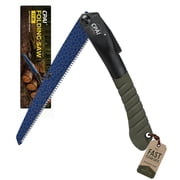 CPAI S22 Folding Pruning Saw, 11-Inch SK5 Steel Hand Saw with 7 TPI Rust-Resistant Coated Blade, Non-Slip Handle for Tree Trimming, Camping, Gardening, Yard Work