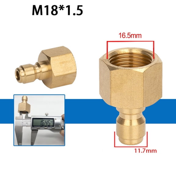 CPAN 1/4 Inch Quick Release Connector Coupler Fitting for High Pressure Washer & Hose