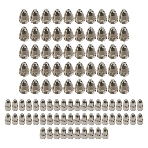 CPAN 100pcs P80 Plasma Electrode Tip Nozzle 1.5mm Cutter Torch For Air Plasma Cutting