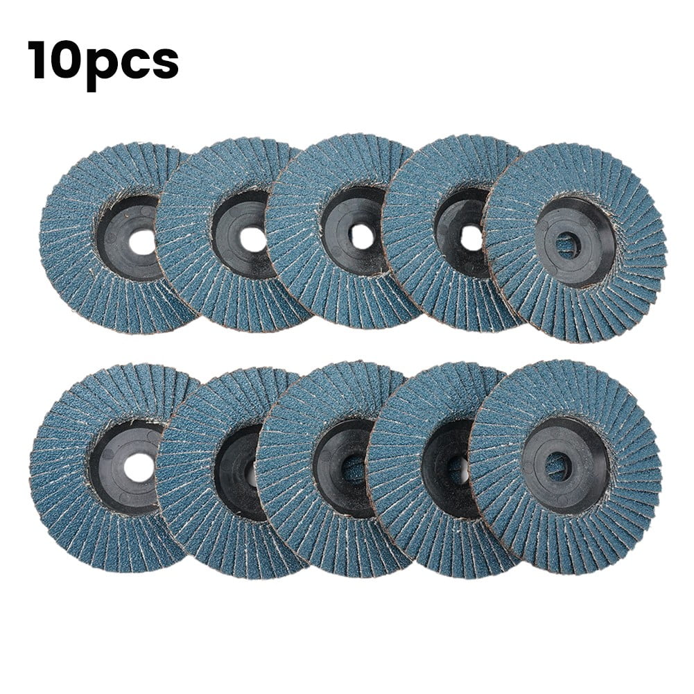 CPAN 10pcs 3" Grinding Wheel Flap Discs Angle Grinder Sanding Disc Wood Abrasive Tool