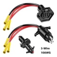 thumbnail image 1 of CPAN 12-24V 3 Wire 10 Gauge Trolling Motor Plug and Socket Set for Marine Boat Parts, 1 of 9