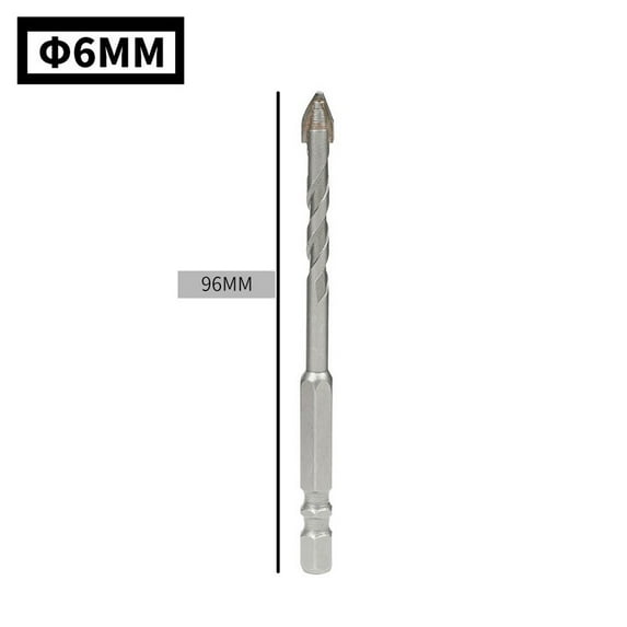 CPAN 1PC Triangular Tungsten Carbide Hole Drill Bit For Concrete Glass 6/8/10/12mm