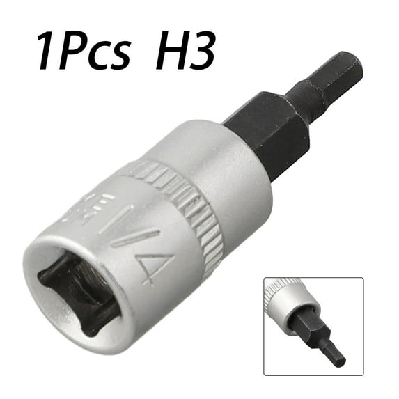 CPAN 1Pc Hex Head Screwdriver Bit 1/4 Inch Drive Socket Hand Tools H3 H4 H5 H6 H7 H8