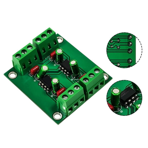 CPAN 1pc DRV134PA Low distortion Unbalanced to Balanced Dual Channel Converter Board