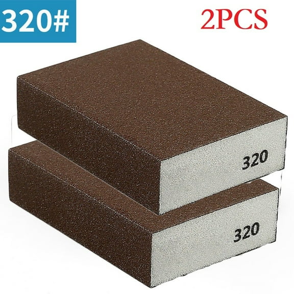 CPAN 2PCSGrit 60-320# Wall Grinding Sponge Sand Block Sandpaper Polished Sand Brick