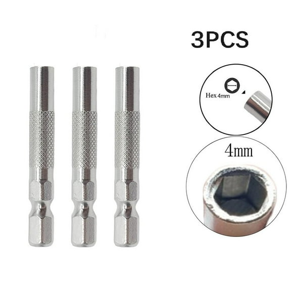 CPAN 3pcs 6.35mm 1/4inch Hex Insert Bit Adapter Electric Screwdriver Magnetic Holder