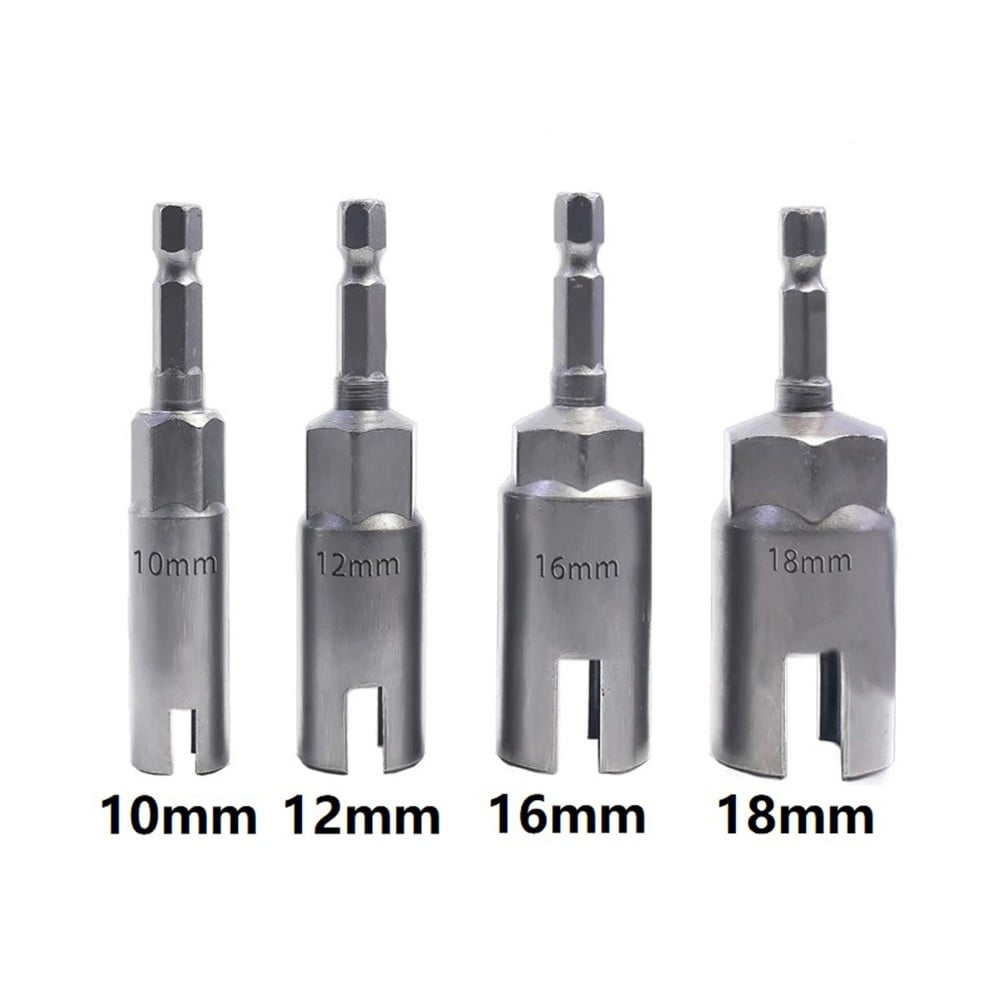 CPAN 4pcs Butterfly Bolt Socket Wrench Hex Shank Wing Nut Driver for