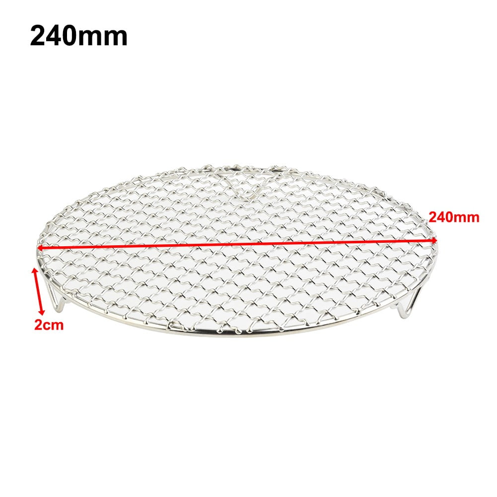 Mesh Bbq Rack CPAN Barbecue Baking Rack Stainless Steel Round BBQ Grill Net Meshes ...