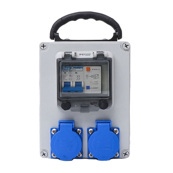 CPAN Construction Power Distributor Wall Power Distributor with Switch 10 A 250 V 2P