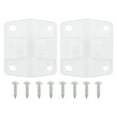 thumbnail image 1 of CPAN Cooler Replacement Hinges (2-Pack), Perfect Fix for Damaged Hinges, Includes 2 hard-wearing Plastic Hinges & 8 Mounting Screws, Suitable for Coleman Cooler Models, 1 of 10