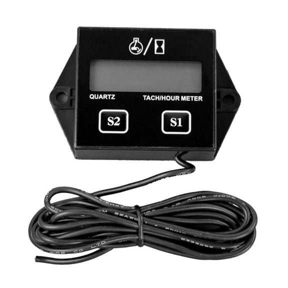 CPAN Digital Hour Counter and Tachometer for Lawn Mowers Generators Chainsaws