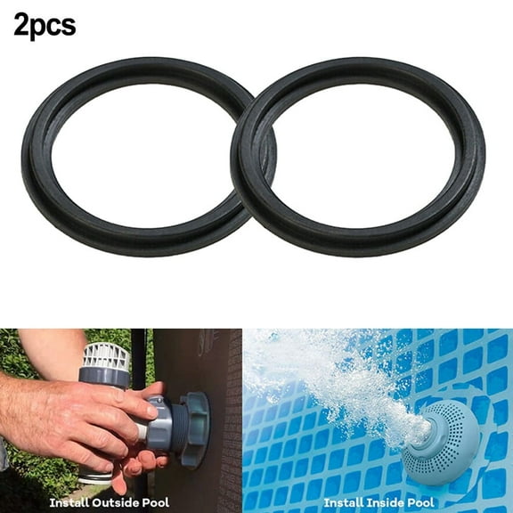 CPAN For 10745 Replacement Part for P6029 Swimming Pool Step O-Ring Rubber Washer for Diver Valves Seal 2Pcs