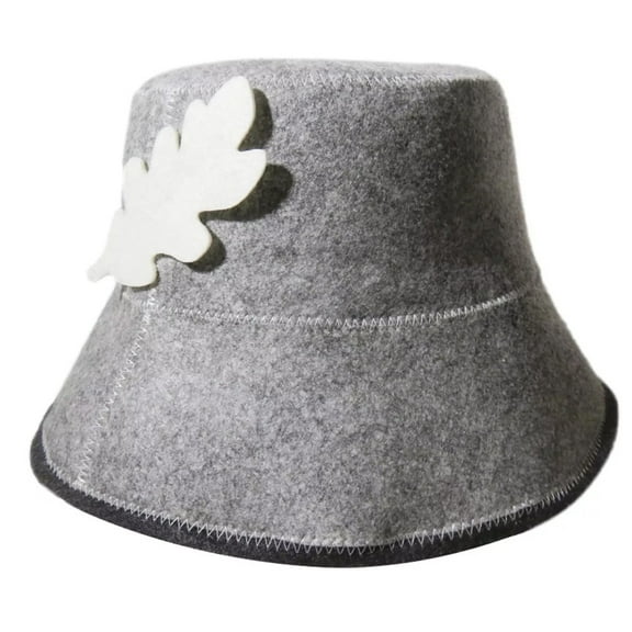CPAN Free Size Unisex Fisherman Felt Sauna Hat Insulate Water Absorption Bath House