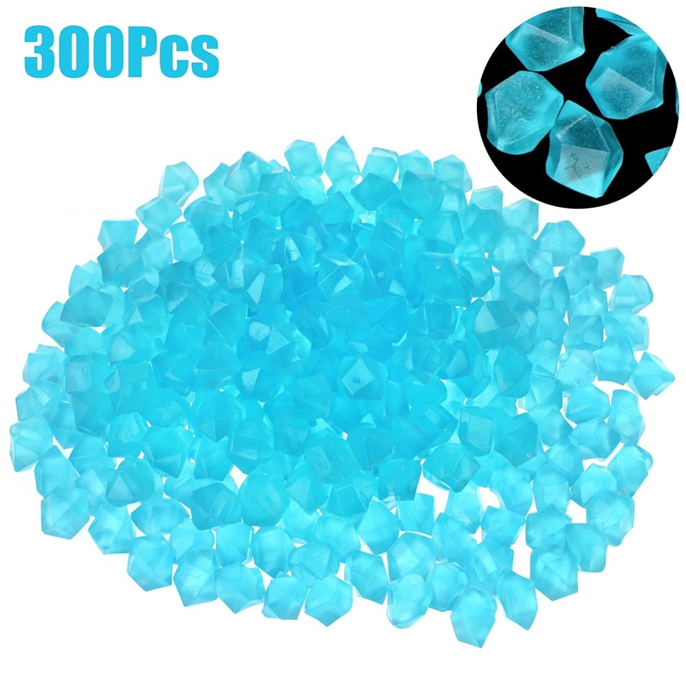 Fish Tank Rocks Blue CPAN Glowing Rocks Garden Fish Tank Decorative Flower Pot Stones Garden ...