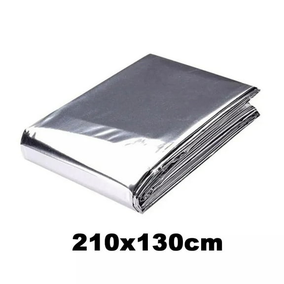 CPAN High Silver Reflective Mylar Film, Outdoor Versatile Reflective Film Silver Blanket Garden Greenhouse Covering Foil Sheets for Plant Growth, Grow Room, First Aid, Camping, Outdoor Survival