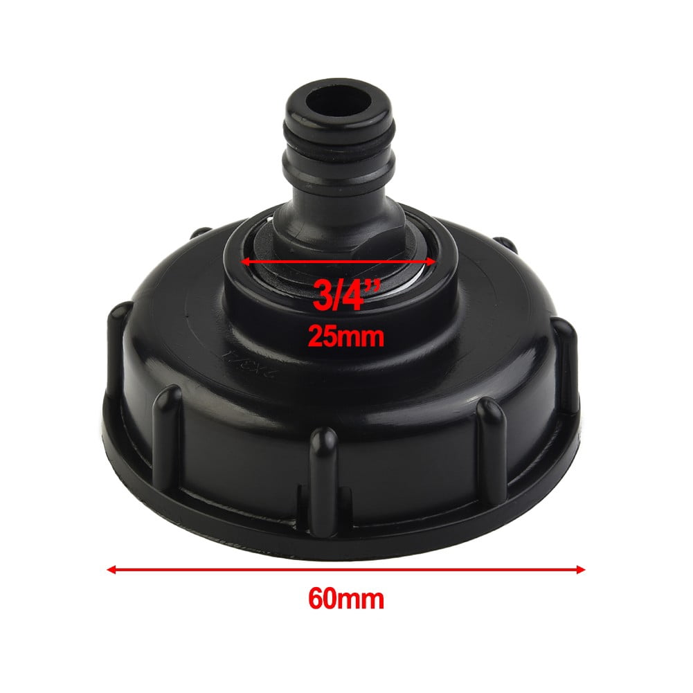 CPAN IBC Tank Tap 60mm Coarse Thread Fitting 1000 Litre Water Container ...