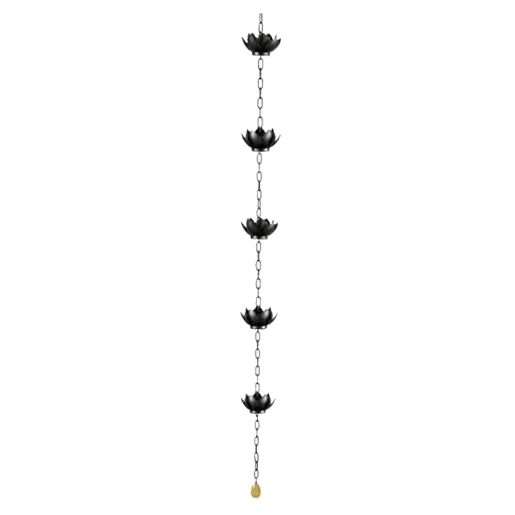 CPAN Lotus Rain Chain Metal Rain Catcher Chain for Eaves Drainage