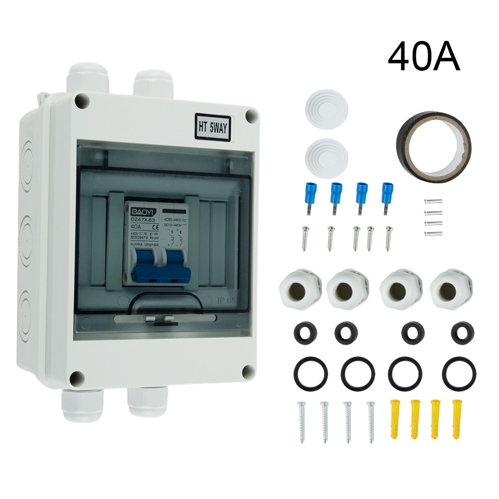 CPAN PV Disconnect Box DC440V Circuit Breaker Solar System Isolator ...