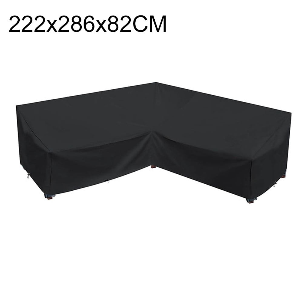 CPAN Patio Corner Sofa Furniture Covers Waterproof 420D Oxford Fabric L ...