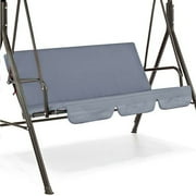 CPAN Patio Swing Cushion Cover Replacement Outdoor Swing Seat Cover 3 Seater Dustproof Protective Covers for 3 Seat Garden Swing Chair Cushions for Courtyard Garden