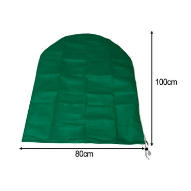 CPAN Plant Covers Freeze Protection Winter Frost Cloth Plant Protection Cover Bags Frost Blankets with Zipper Drawstring for Outdoor Plants Fruit Tree Potted Green 60g/m²