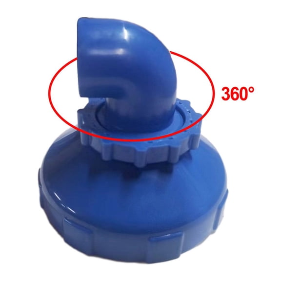 CPAN Pool Inlet Nozzle 360 degree Rotatable for Outlet Airstone Accessory Blue