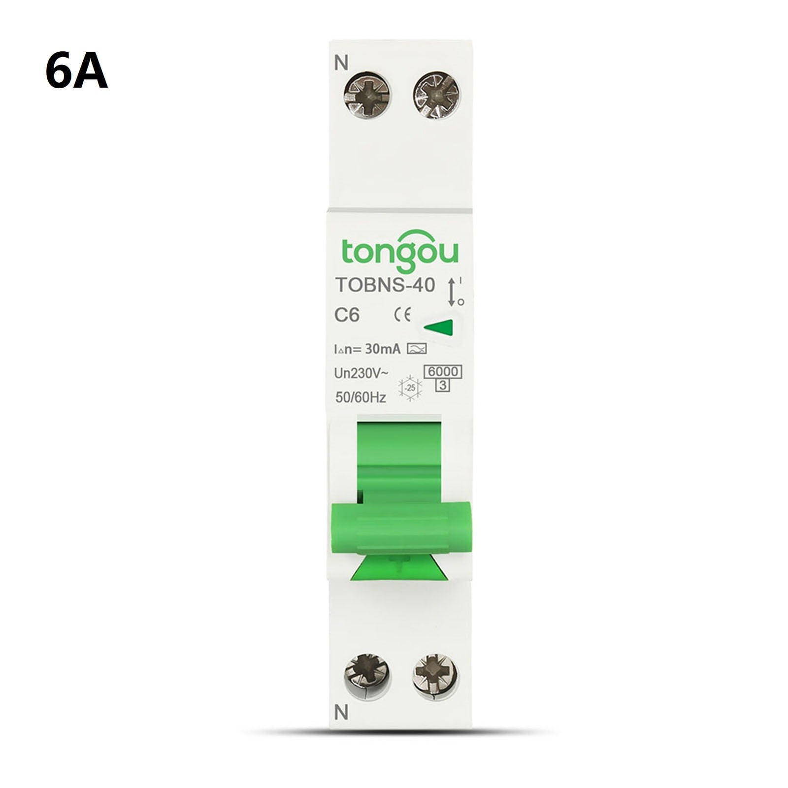 CPAN Type A Curve B RCBO 6KA 18mm 30mA 1P+N Leakage Circuit Breaker ...