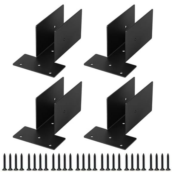 CPAN Woodwork Pergola Kit - Pergola Side Top Mount Bracket Upper Joint Timer Lumber Kit for 2 x 4 Lumber Beams,4 Pack