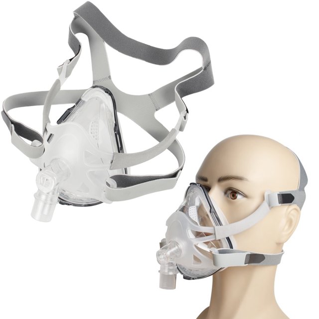 CPAP Full Face Mask M Size For Sleep Apnea Antisnoring With Adjustable