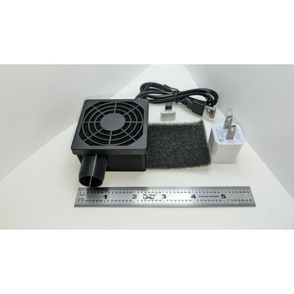 The Original CPAP Hose Dryer with Filter Compatible with CPAP and BIPAP Hoses, USB Powered and Nearly Silent. (Include AC Adapter), Black