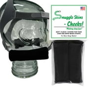 CPAP Strap Covers - Made in the USA - 2-Layered Fleece CPAP Strap Cushions for CPAP Mask Straps -CPAP Headgear Strap Covers for Skin Protection, Soft CPAP Mask Strap Cover by Designs by DaVal (Black)