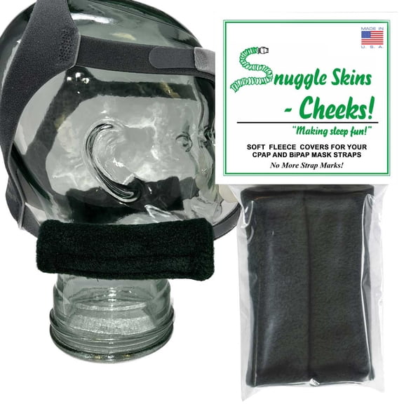 CPAP Strap Covers - Made in the USA -2-Layered Fleece CPAP Strap Cushions for CPAP Mask Straps - CPAP Headgear Strap Covers for Skin Protection, Soft CPAP Mask Strap Cover by Designs by DaVal (Green)