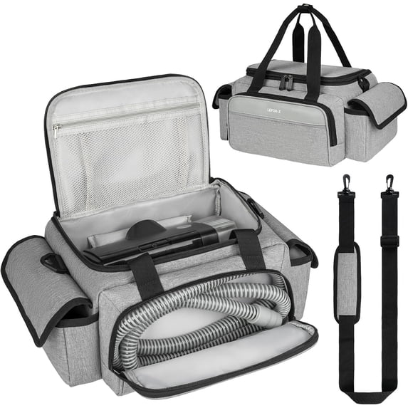 CPAP Travel Bag Compatible with ResMed AirSense 11,AirSense 10,AirSense 10 elite,AirStart 10,Philip Dreamstation,3B Medical Luna G3,XT Fit,Portable Carrying Case Fits for CPAP Machine and Accessories