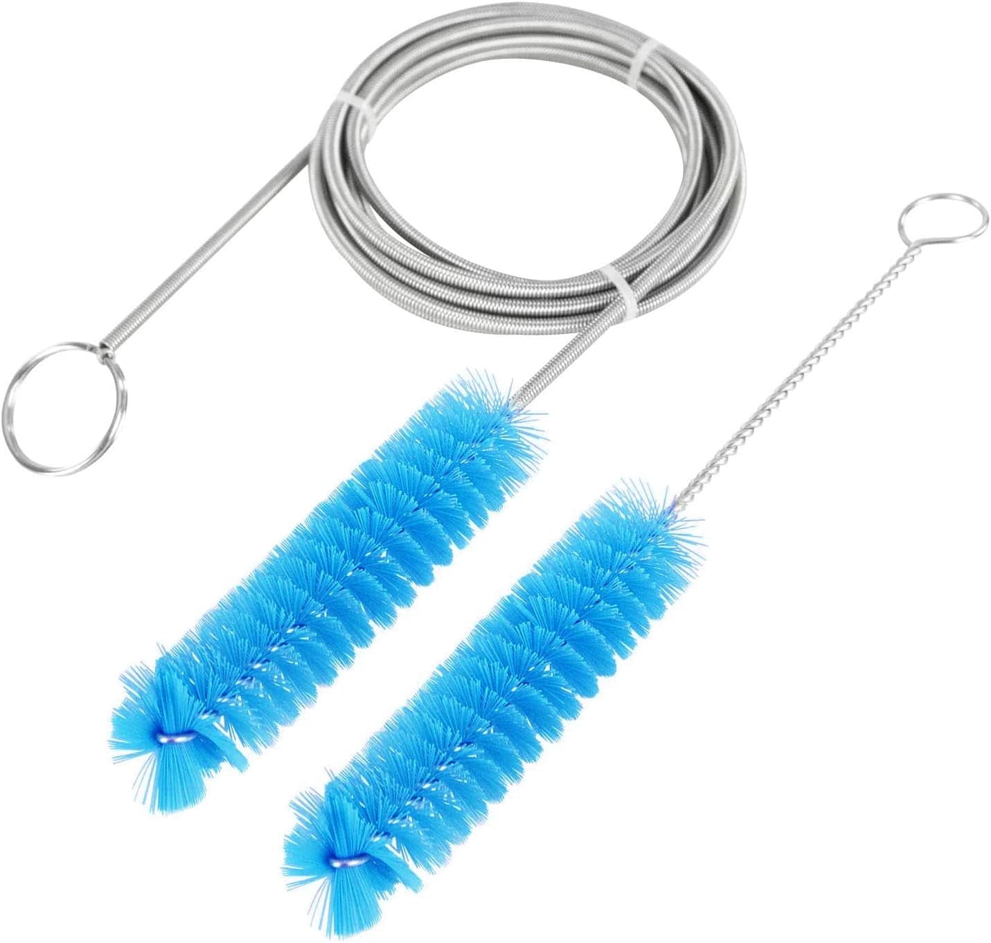 CPAP Tube Cleaning Brush-7 Feet Flexible + 7 Inches Handy Stainless ...